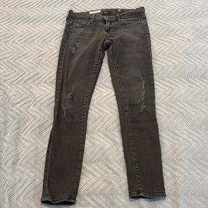 AG The Legging Ankle Jean Distressed